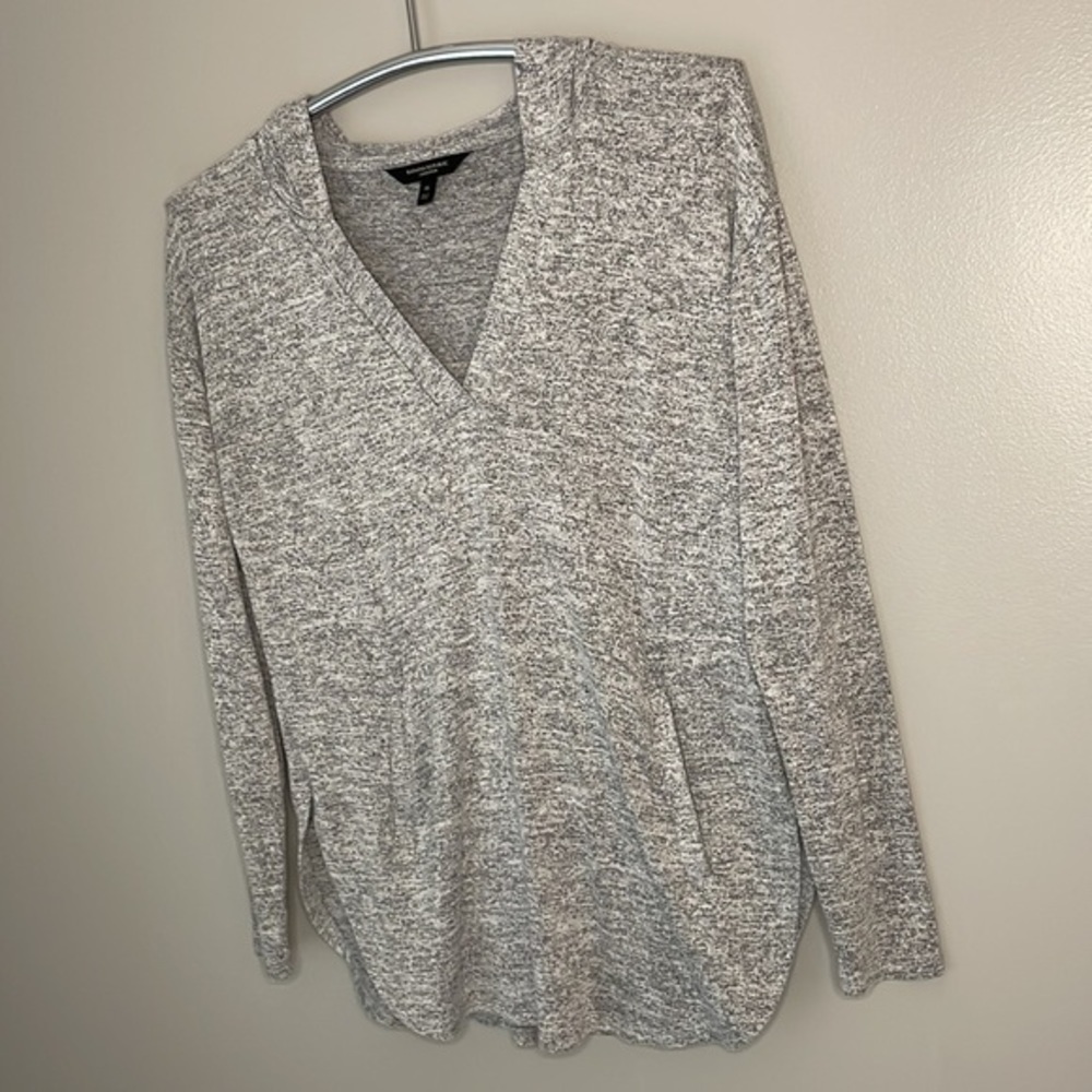 BANANA REPUBLIC | Women’s Gray BANANA REPUBLIC Hooded Long Sleeve Shirt Size XS - Picture 4 of 8